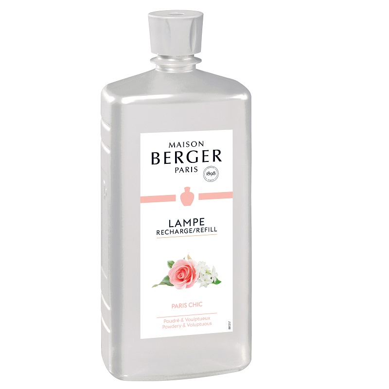 Recharge parfum 1 litre paris chic pour lampe diffuseur a parfum - maison berger paris