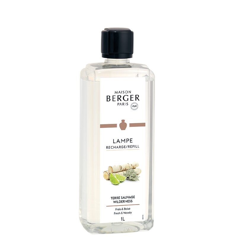 Terre sauvage recharge parfum 1l pour diffuseur lampe berger - maison berger paris