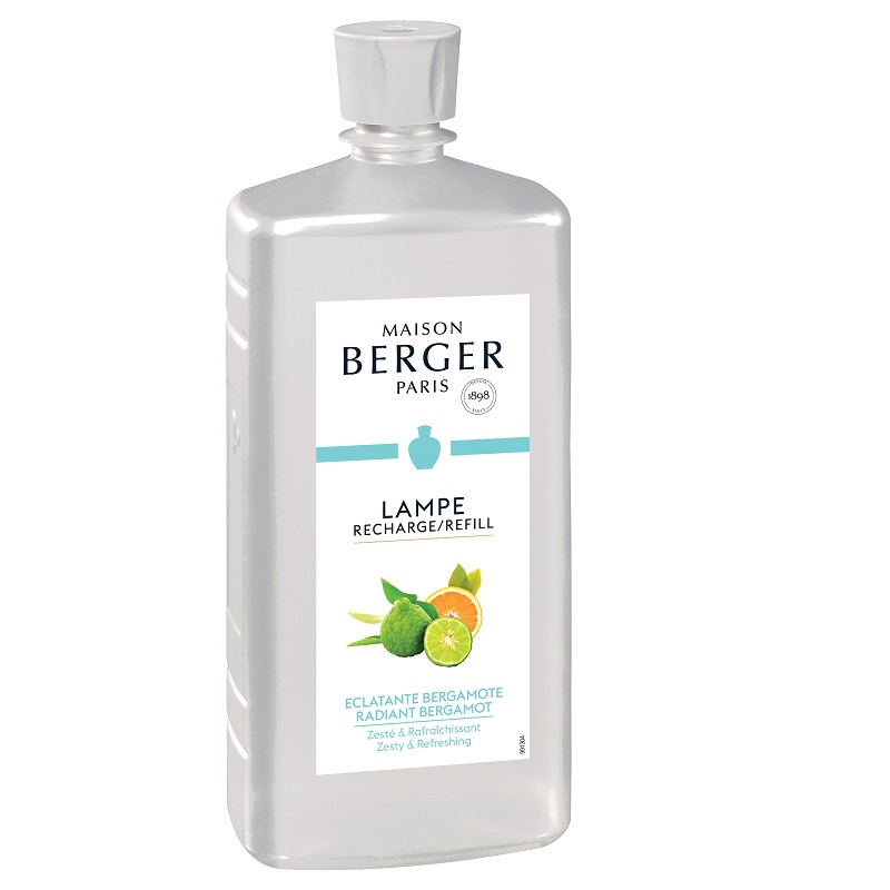Recharge parfum 1 litre eclatante bergamote - maison berger paris