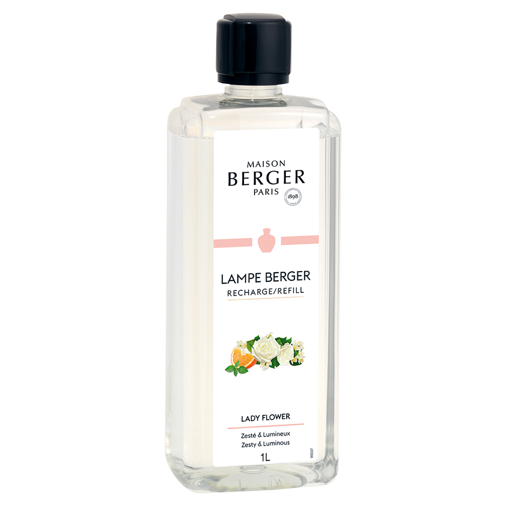 Lady flower, recharge 1l pour lampe à catalyse - maison berger paris