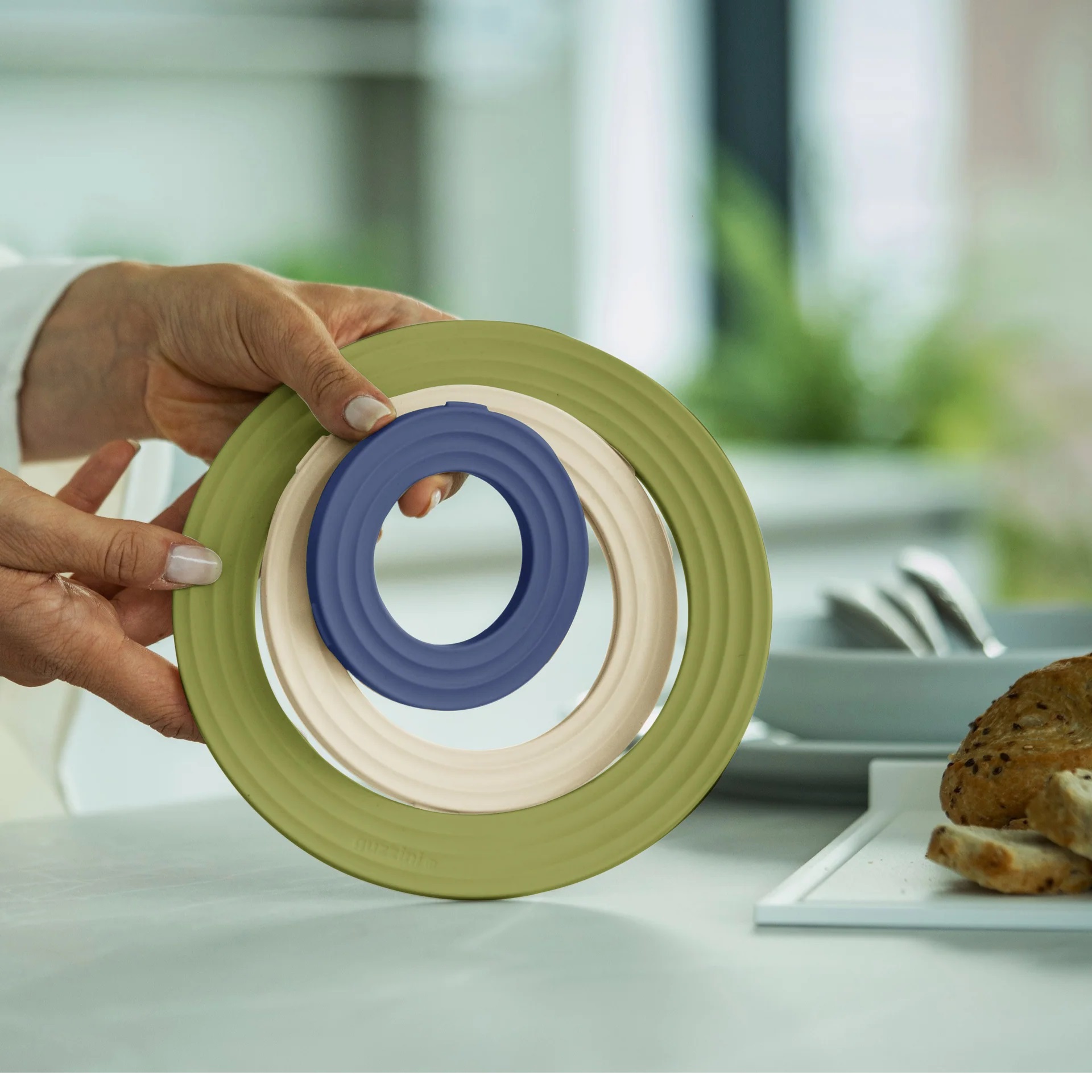 Set de 3 dessous de plat 3 in 1 ring kitchen active design - guzzini