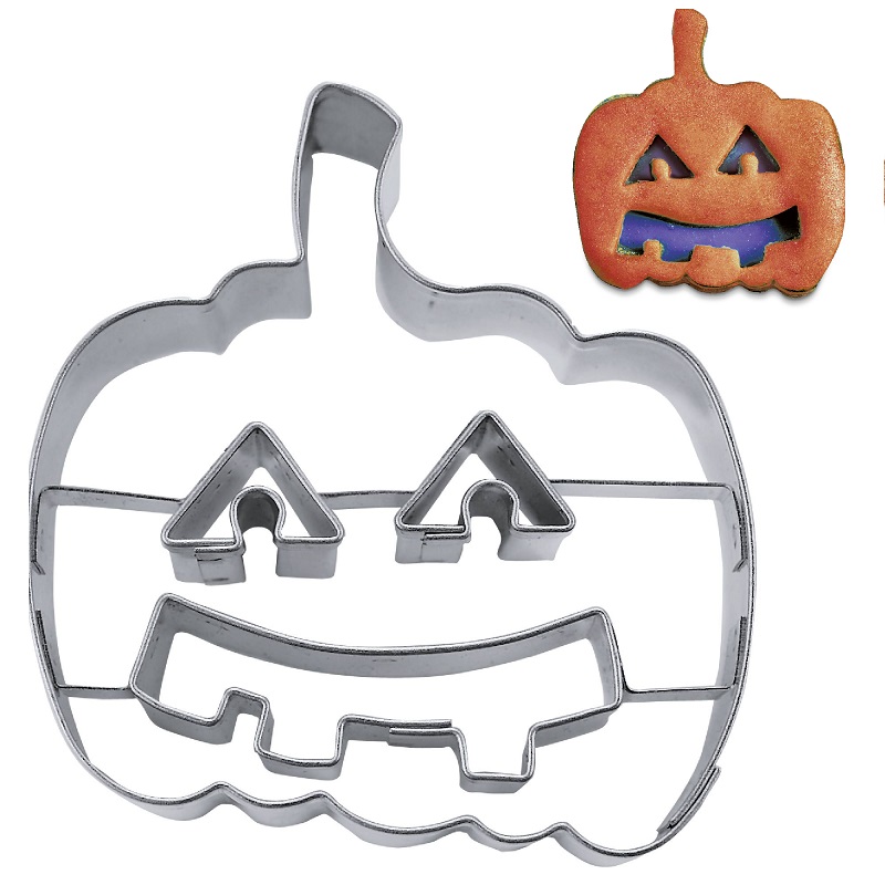 Emporte pieces en forme de citrouille d'halloween en inox 6,5 cm - stadter