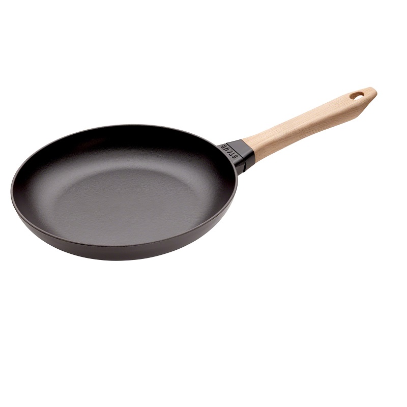 Poele en fonte 26 cm manche bois - staub 