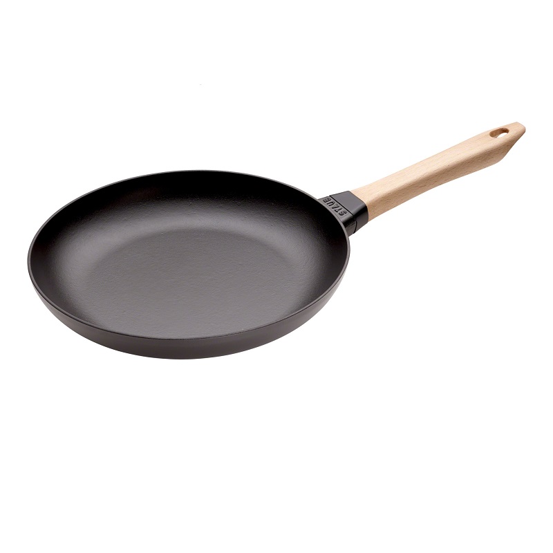 Poele en fonte 28 cm manche bois - staub 