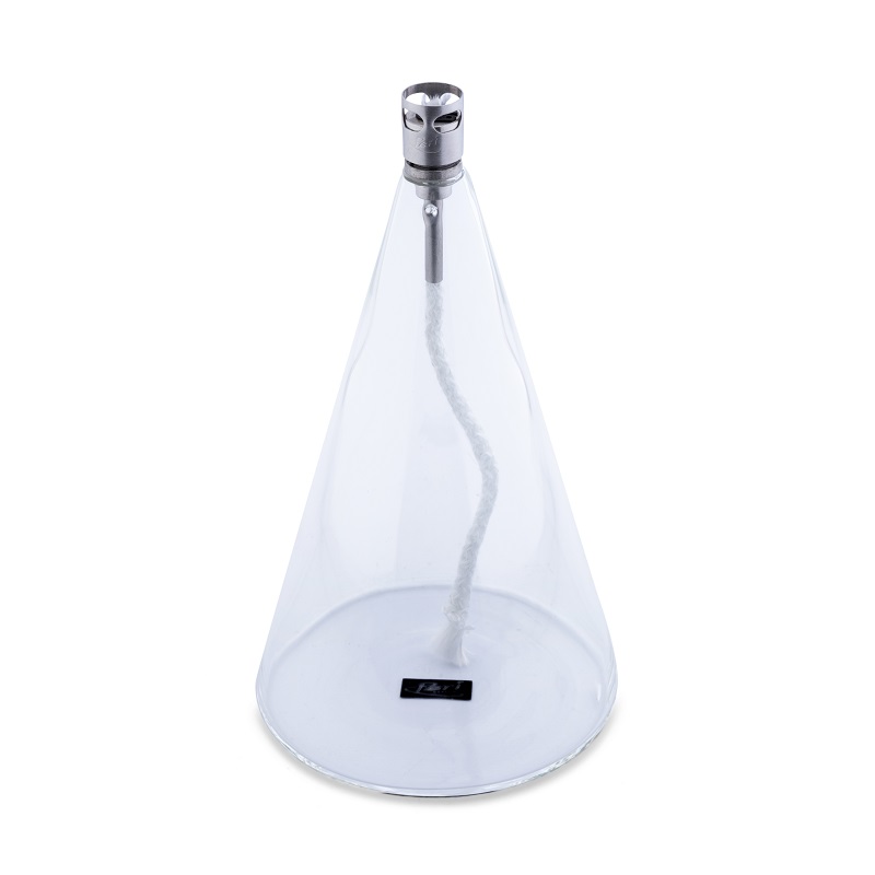 Lampe a huile pyramide grand modele hauteur 18 cm - vendu à l'unité - peri glass