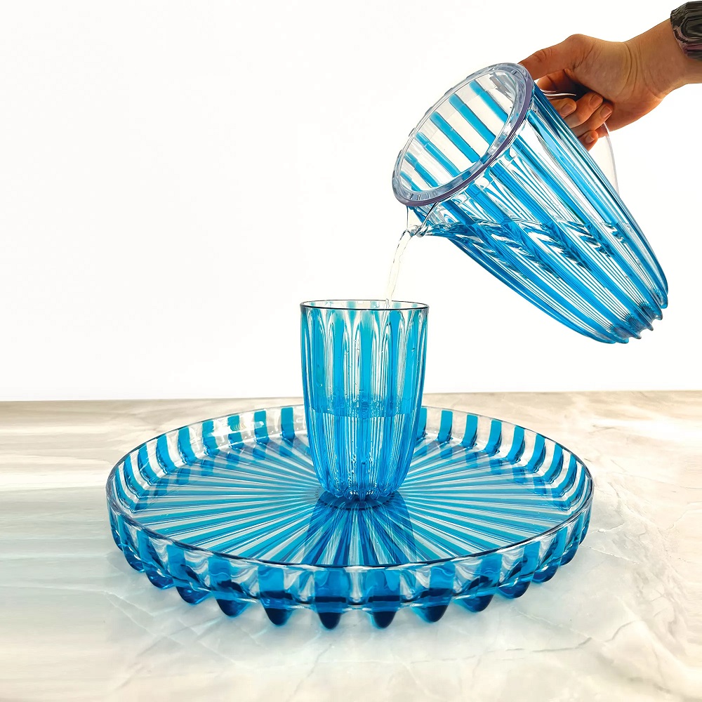 Carafe avec couvercle dolcevita turquoise 1,75l - guzzini