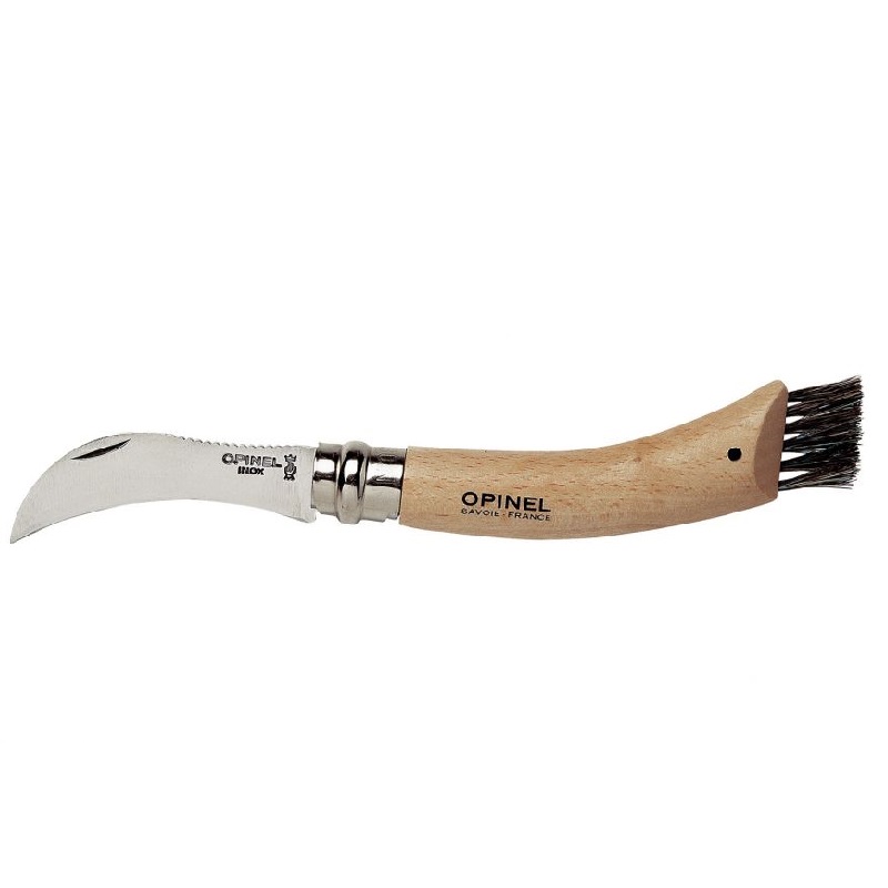 Couteau a champignon n08 avec brosse - opinel 
