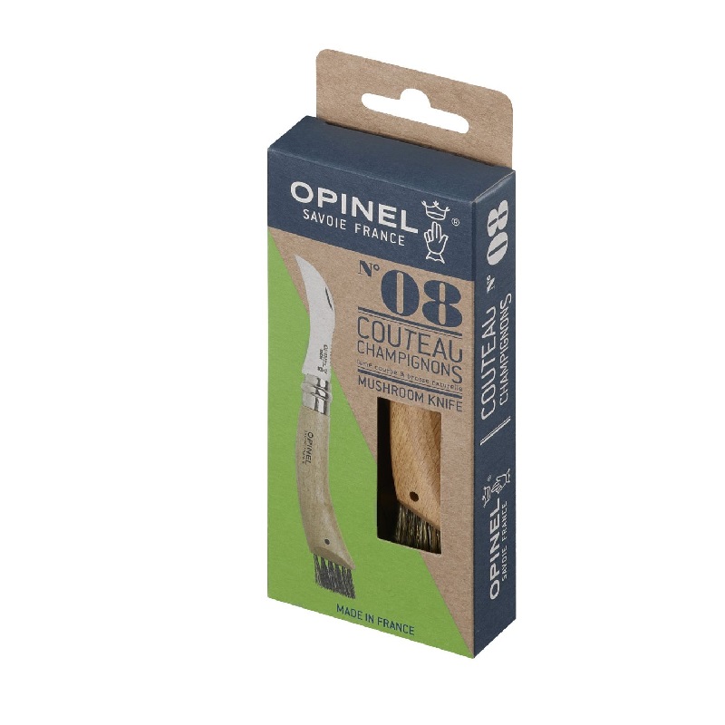 Couteau a champignon n08 avec brosse - opinel 