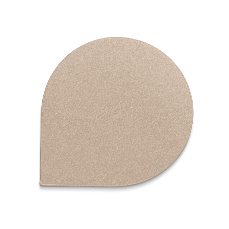 Lot de 4 dessous de verres simili cuir beige edel - kela