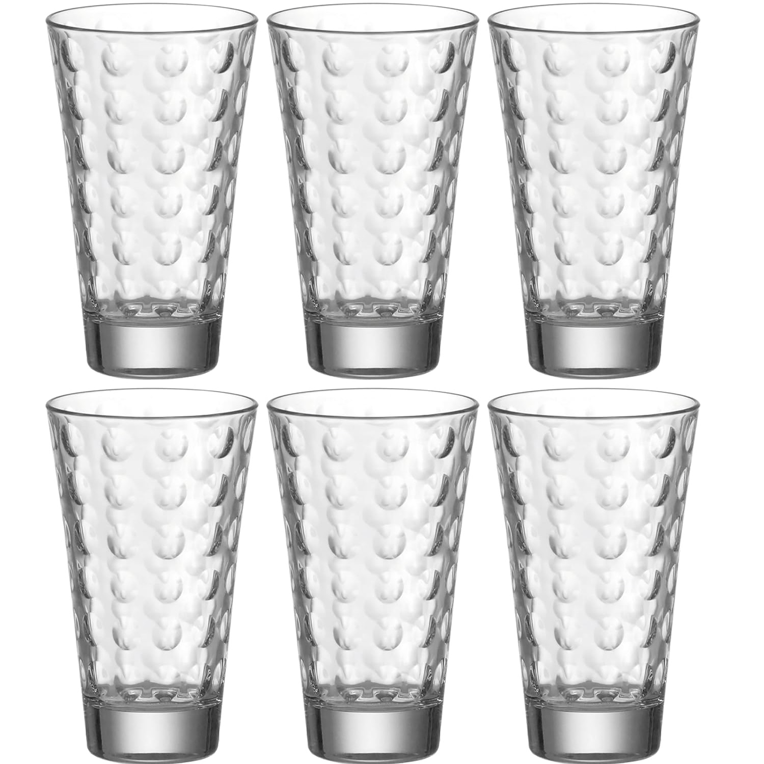 Lot de 6 verres long drink ciao optic - leonardo