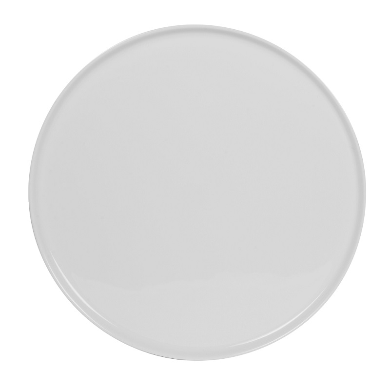 Plat à tarte en porcelaine blanche ø 35,5 cm - table et passion