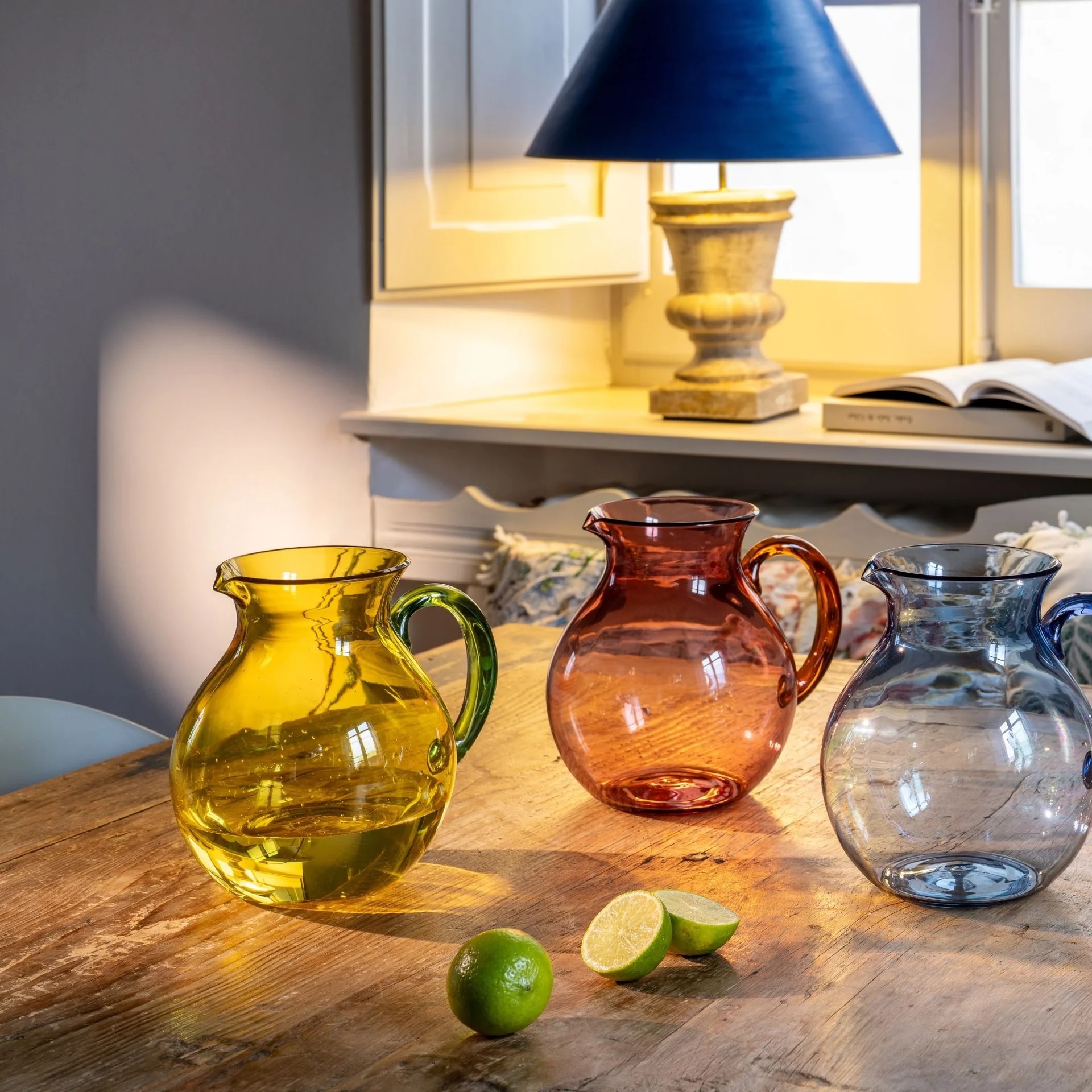 Carafe ballon dolcevita jaune saffron 2l - guzzini