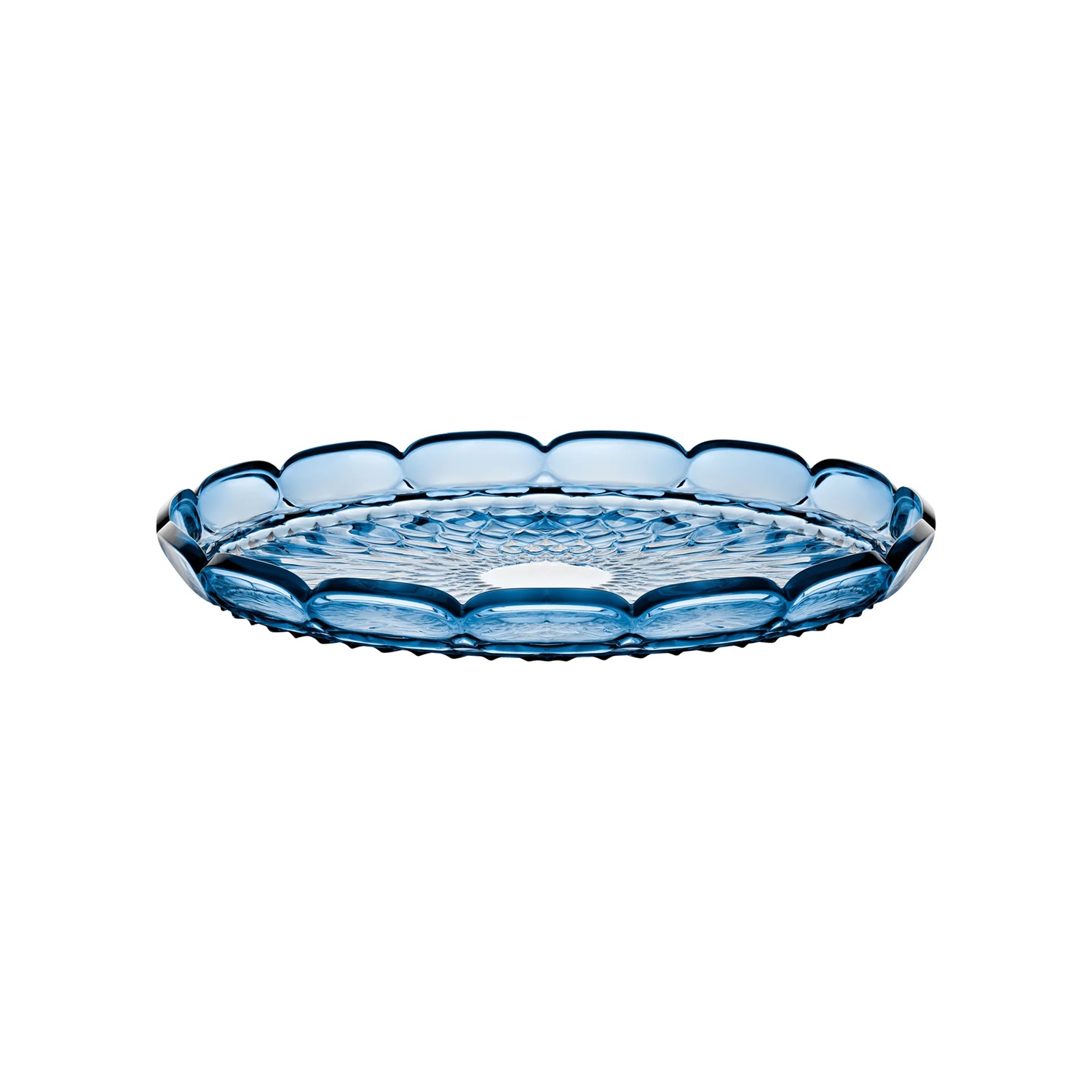 Grand plateau de service rond ø36 cm vanity eau sky blue - guzzini
