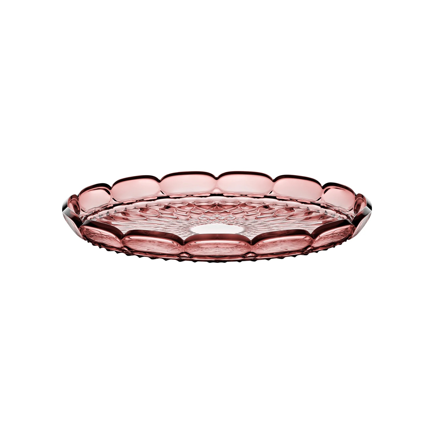 Grand plateau de service rond ø36 cm vanity terre mauve - guzzini
