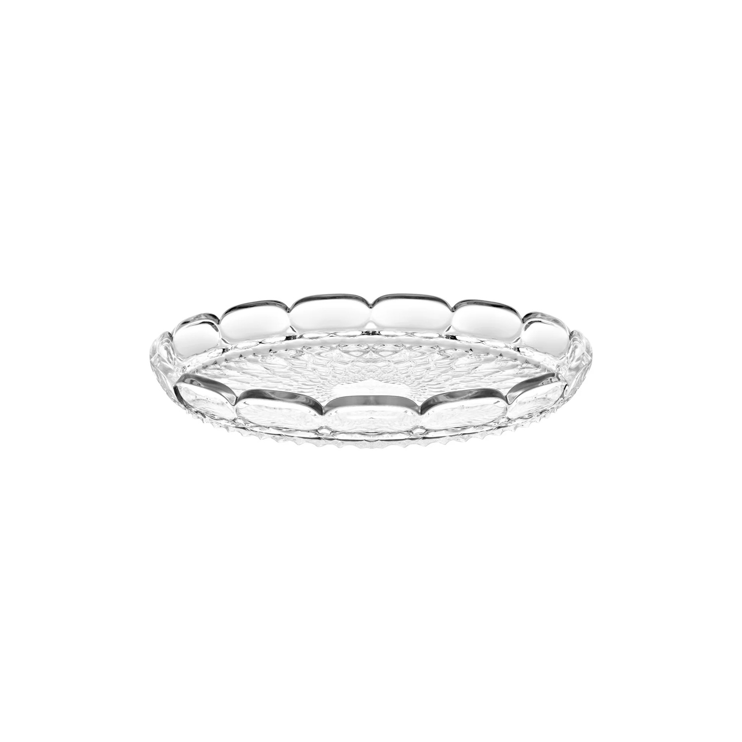Petit plateau de service rond ø30 cm vanity transparent - guzzini
