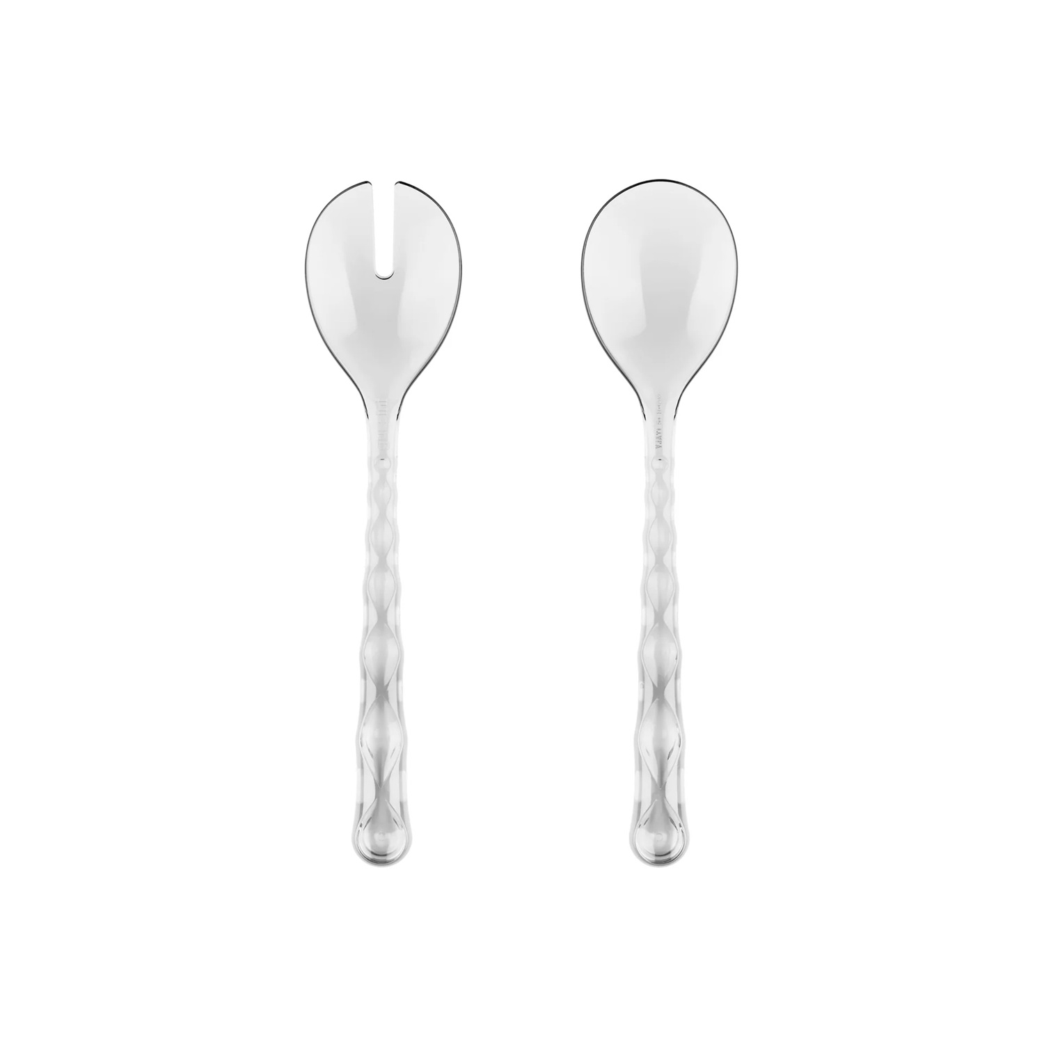 Couverts à salade vanity transparent 27 cm - guzzini
