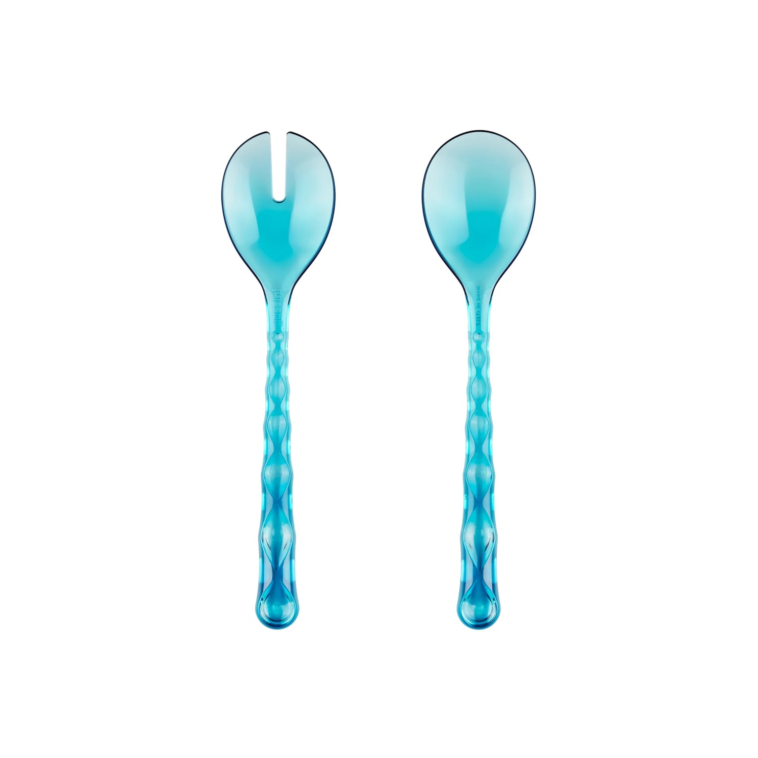 Couverts à salade vanity air sea blue 27 cm - guzzini