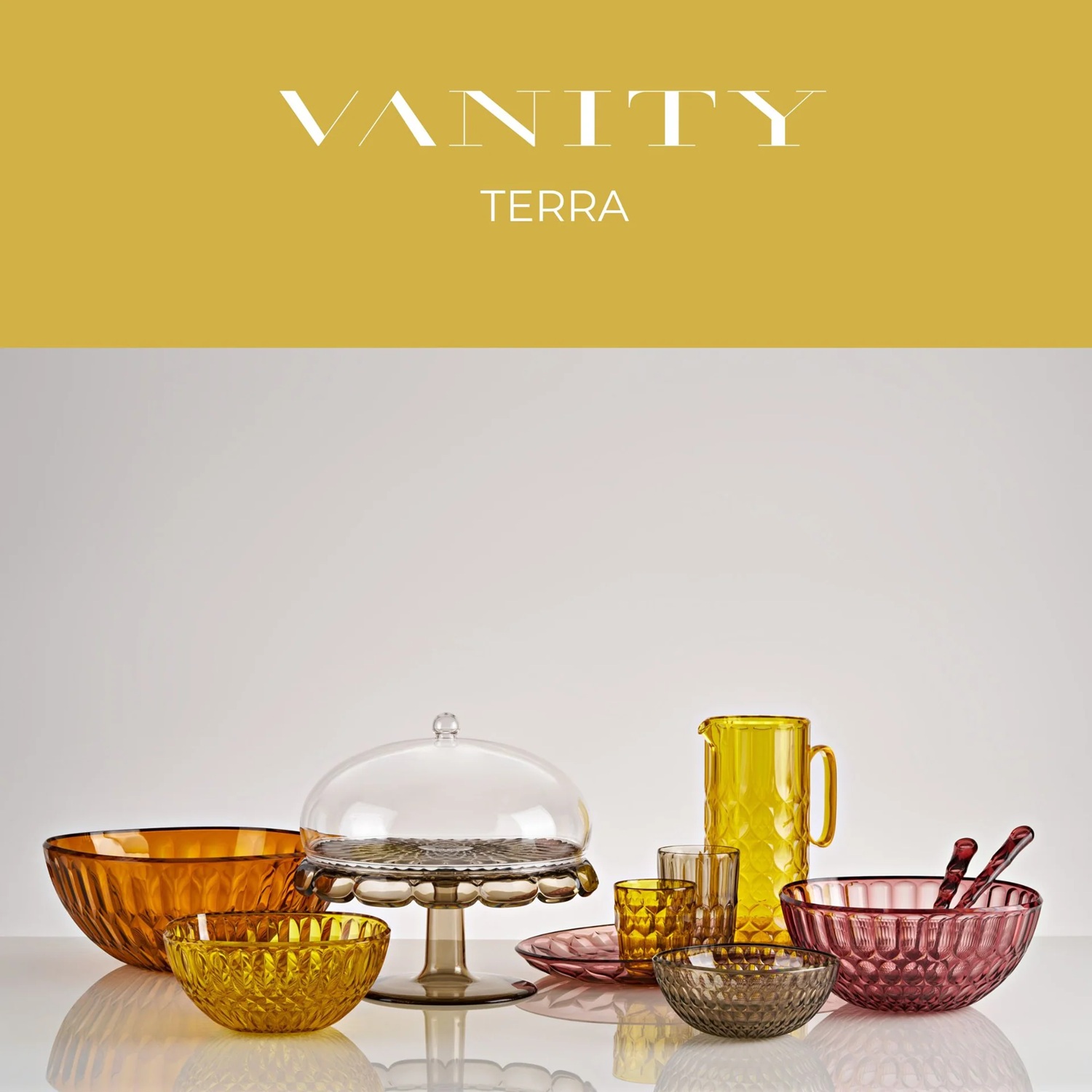 Carafe avec couvercle vanity saffron yellow 1,7 l - guzzini