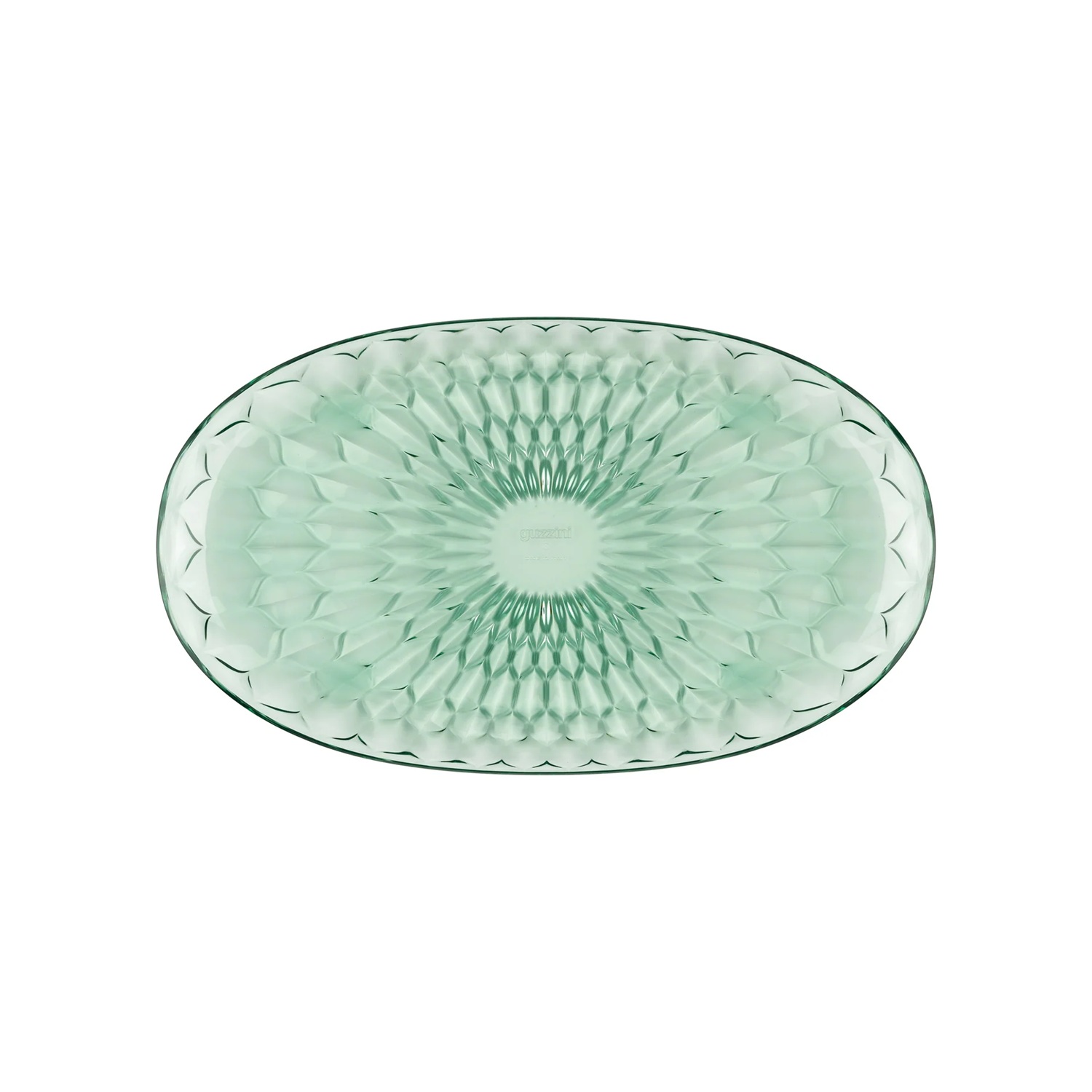 Grand plateau de service oval 45 cm vanity air matcha green- guzzini