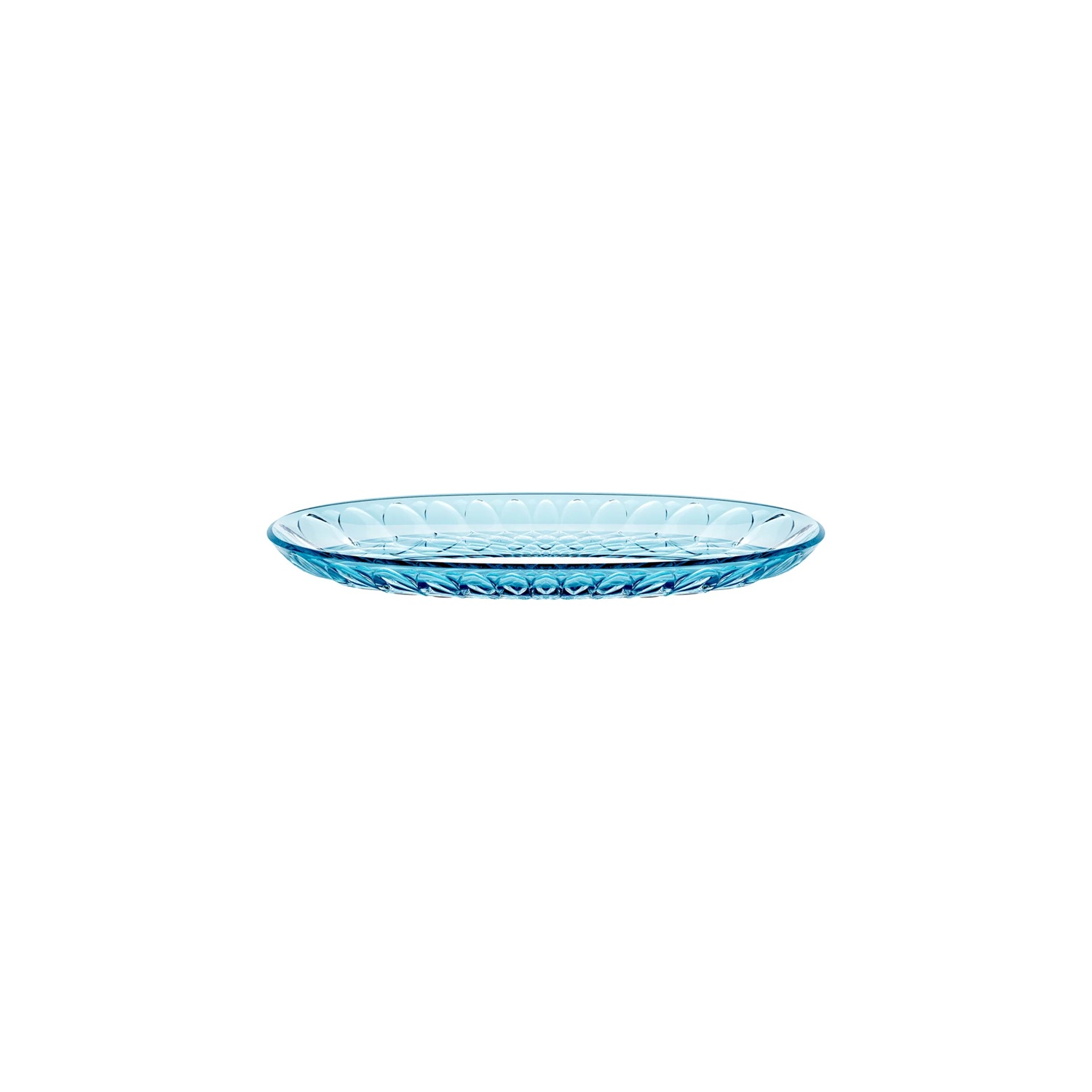 Petit plateau de service oval 32 cm vanity air sea blue - guzzini