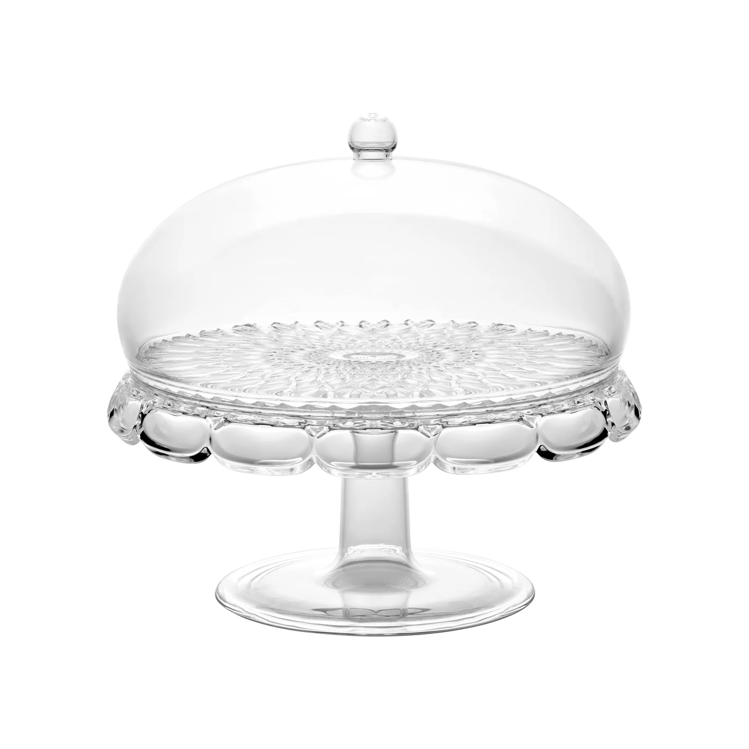 Présentoir à gateau avec cloche ø30 cm vanity transparent - guzzini