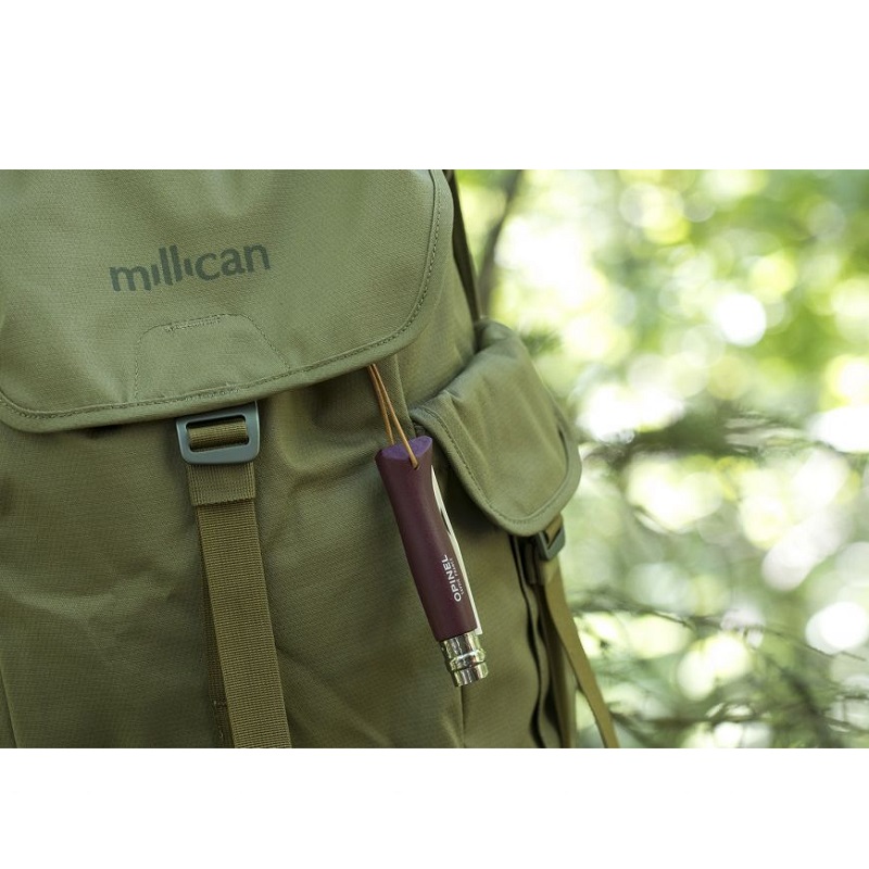 Couteau de poche pliable baroudeur hetre naturel n°8 - opinel 