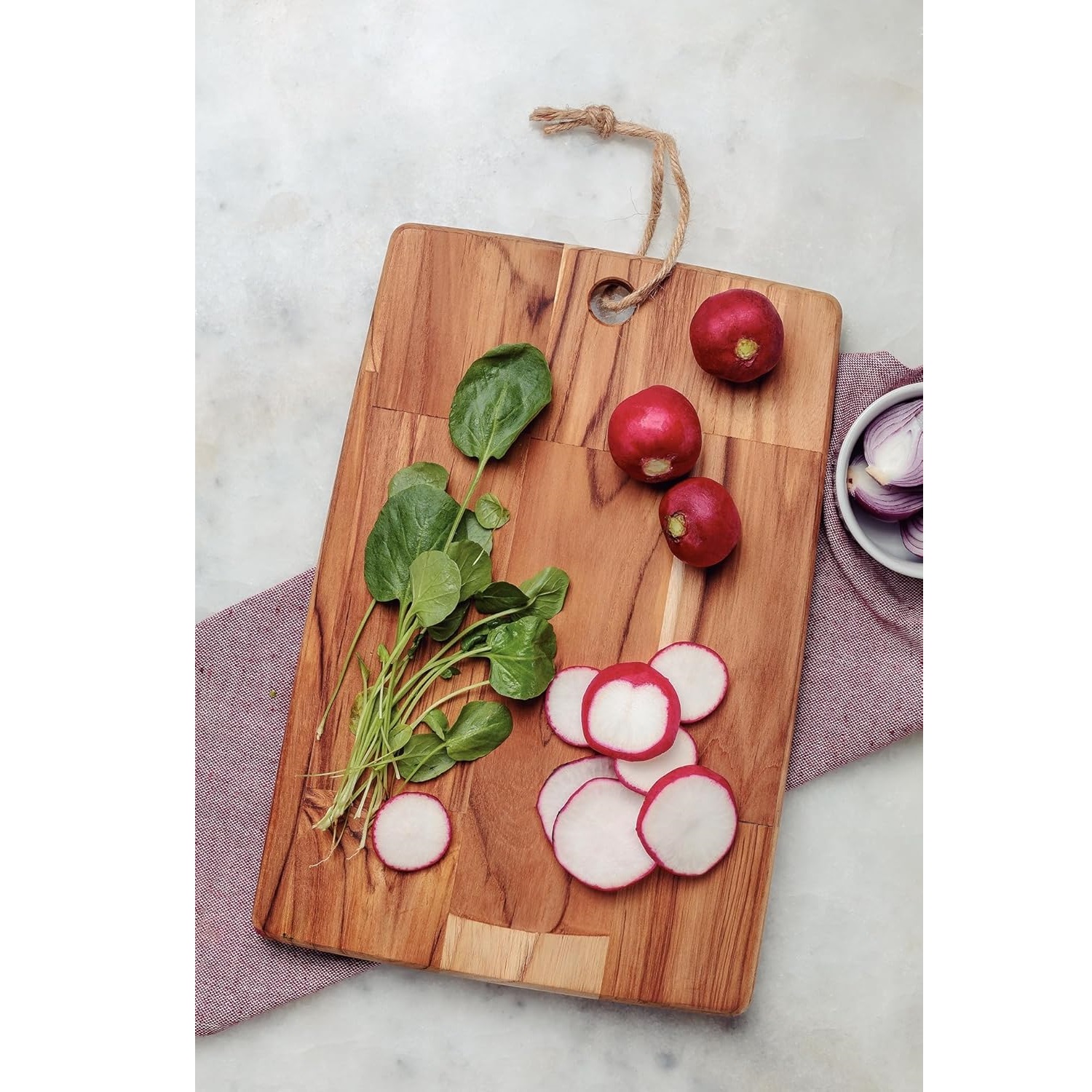 Planche à découper kitchen. 28x19,5x1,8cm bois de teck - tramontina