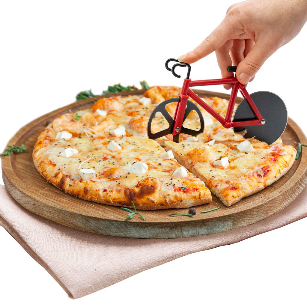 Roulette à pizza « fuentez » en forme de bicyckette - westmark