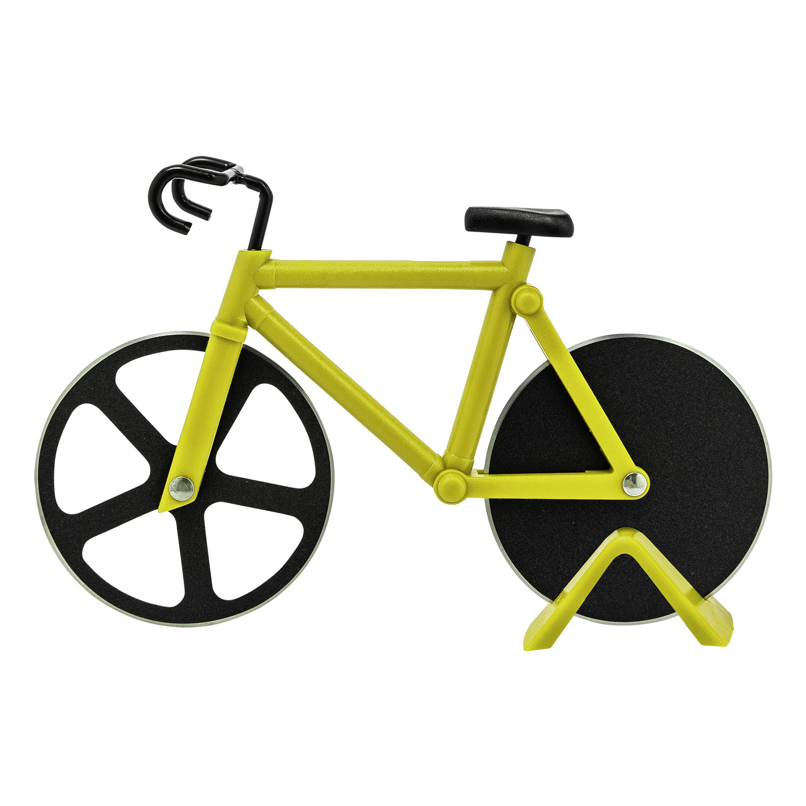 Roulette à pizza « fuentez jaune» en forme de bicyclette - westmark