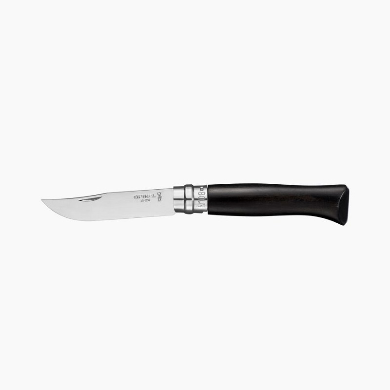 Couteau de poche pliable ebene poliglace n°8 - opinel 