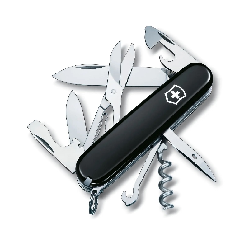 Couteau suisse de poche climber noir - victorinox 