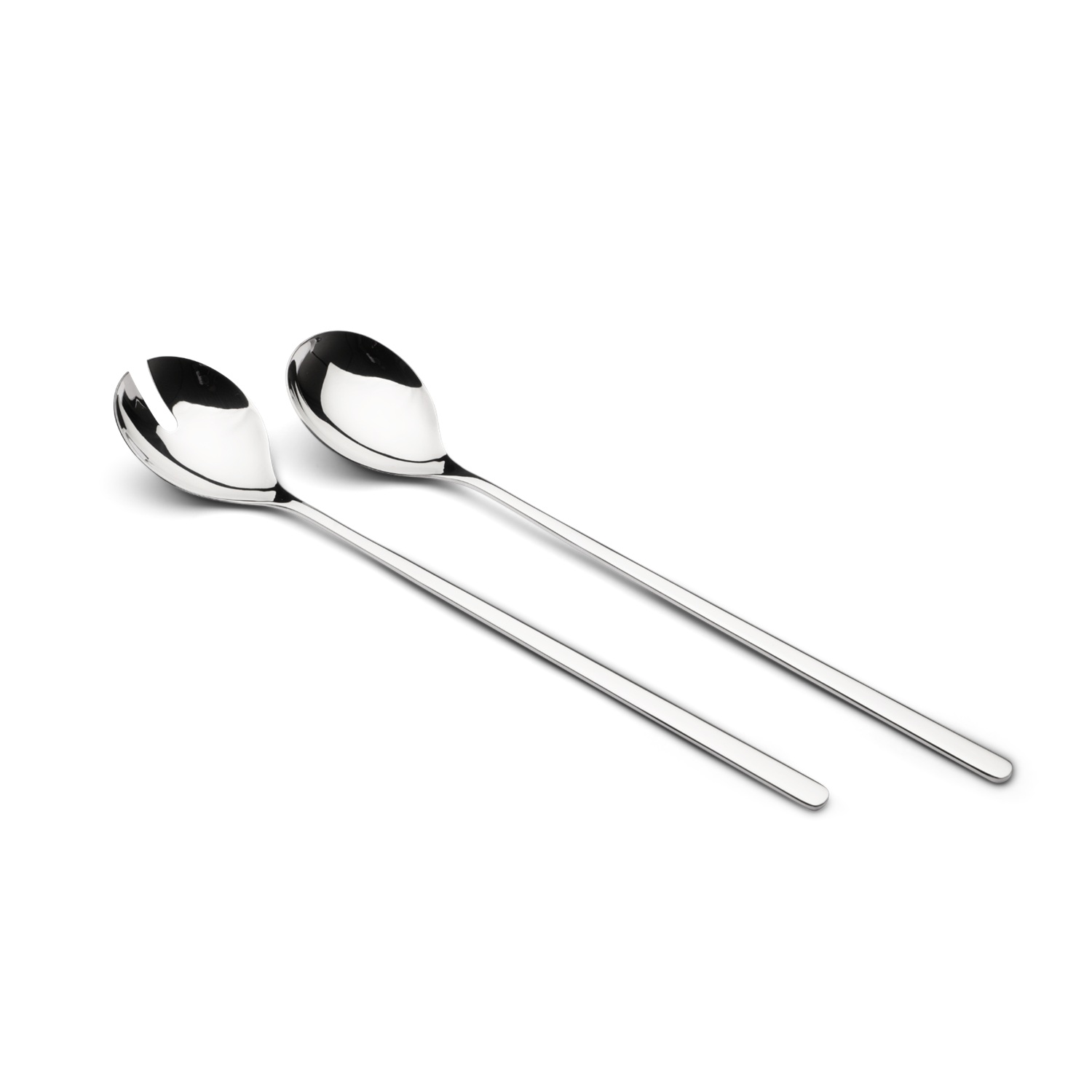 Couverts à salade classiques en acier inoxydable - 30 cm - weis