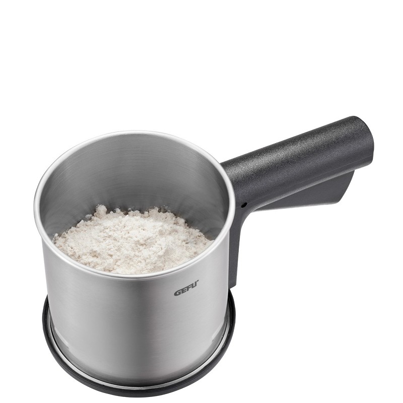 Tamiseur à farine et sucre glace siva en acier et plastique - gefu