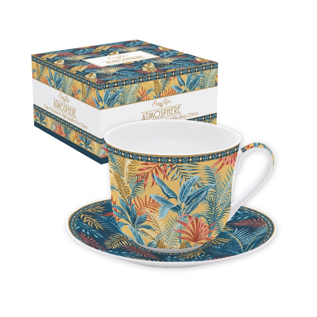 Equateur - coffret cadeau tasse déjeuner en porcelaine 40cl - easylife