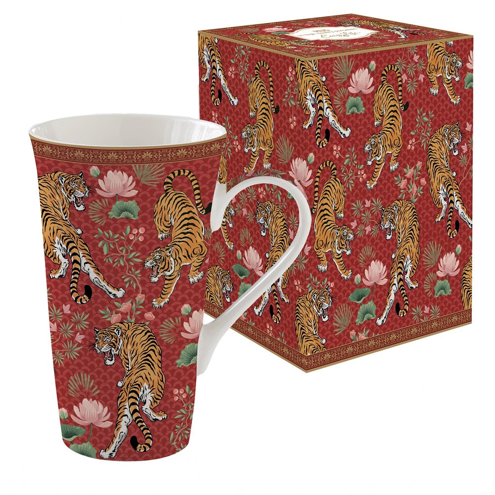 Coffret mug en porcelaine 600 ml bengala - easylife