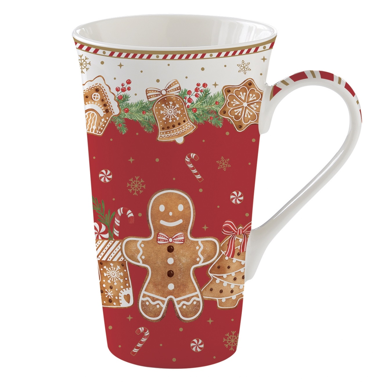 Coffret mug en porcelaine 600 ml fancy gingenbread - easylife