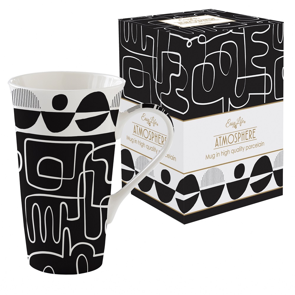 Coffret mug en porcelaine 600 ml graffiti - easylife