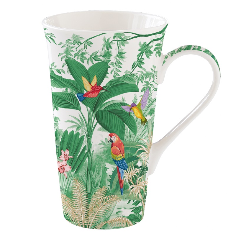 Coffret mug en porcelaine 600 ml exotic heaven - easylife