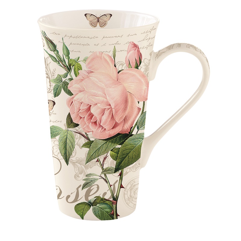 Coffret mug en porcelaine 600 ml jardin botanique - easylife