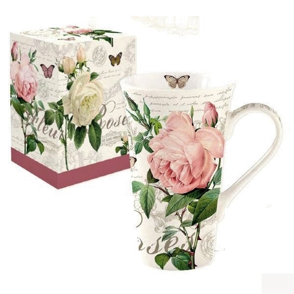 Coffret mug en porcelaine 600 ml jardin botanique - easylife