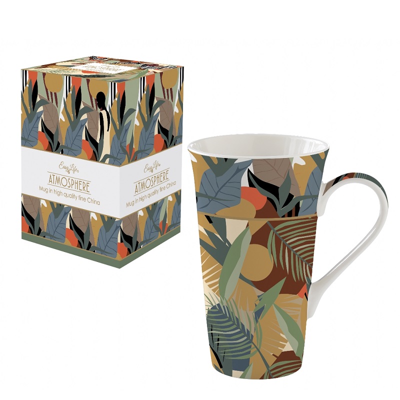 Coffret mug en porcelaine 600 ml kilimanjaro - easylife