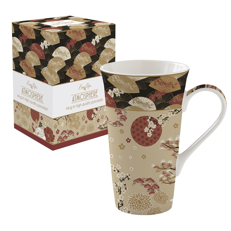 Coffret mug en porcelaine 600 ml kimono - easylife