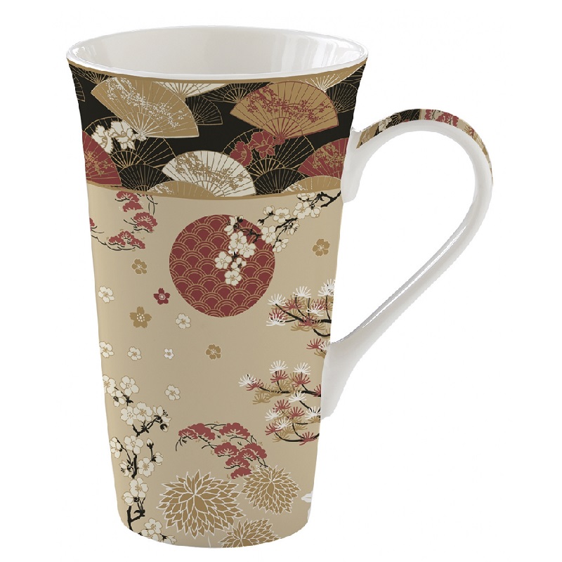 Coffret mug en porcelaine 600 ml kimono - easylife