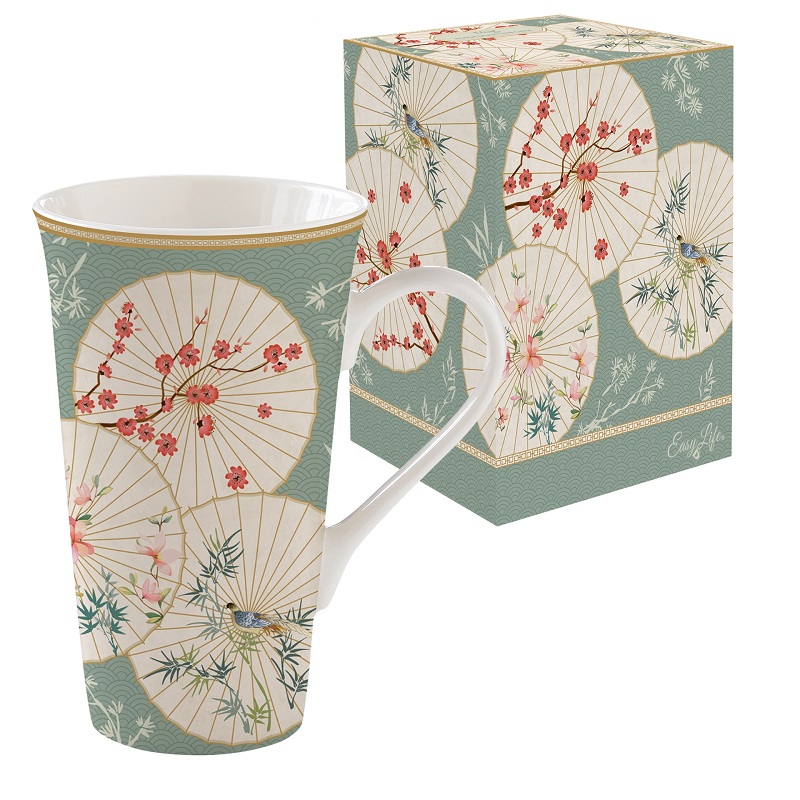 Coffret mug en porcelaine 600 ml oriental dreams - easylife