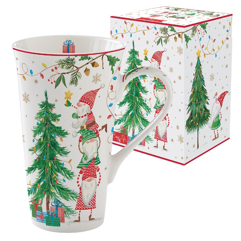 Coffret mug en porcelaine 600 ml ready of christmas - easylife