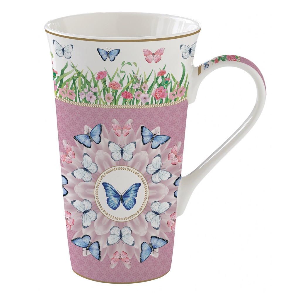 Coffret mug en porcelaine 600 ml spring parade - easylife