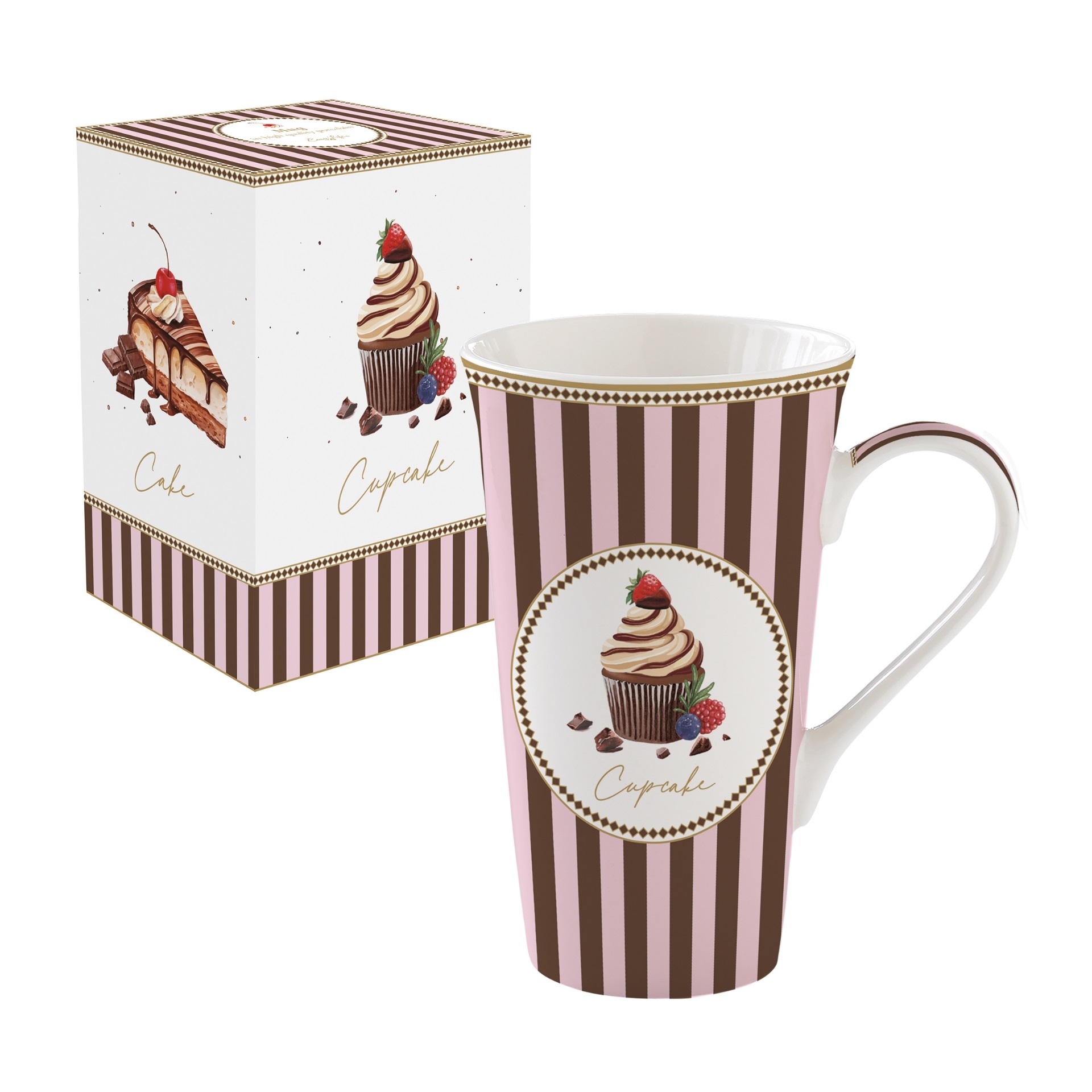 Sweet moments, coffret mug xxl en porcelaine 600 ml - easylife