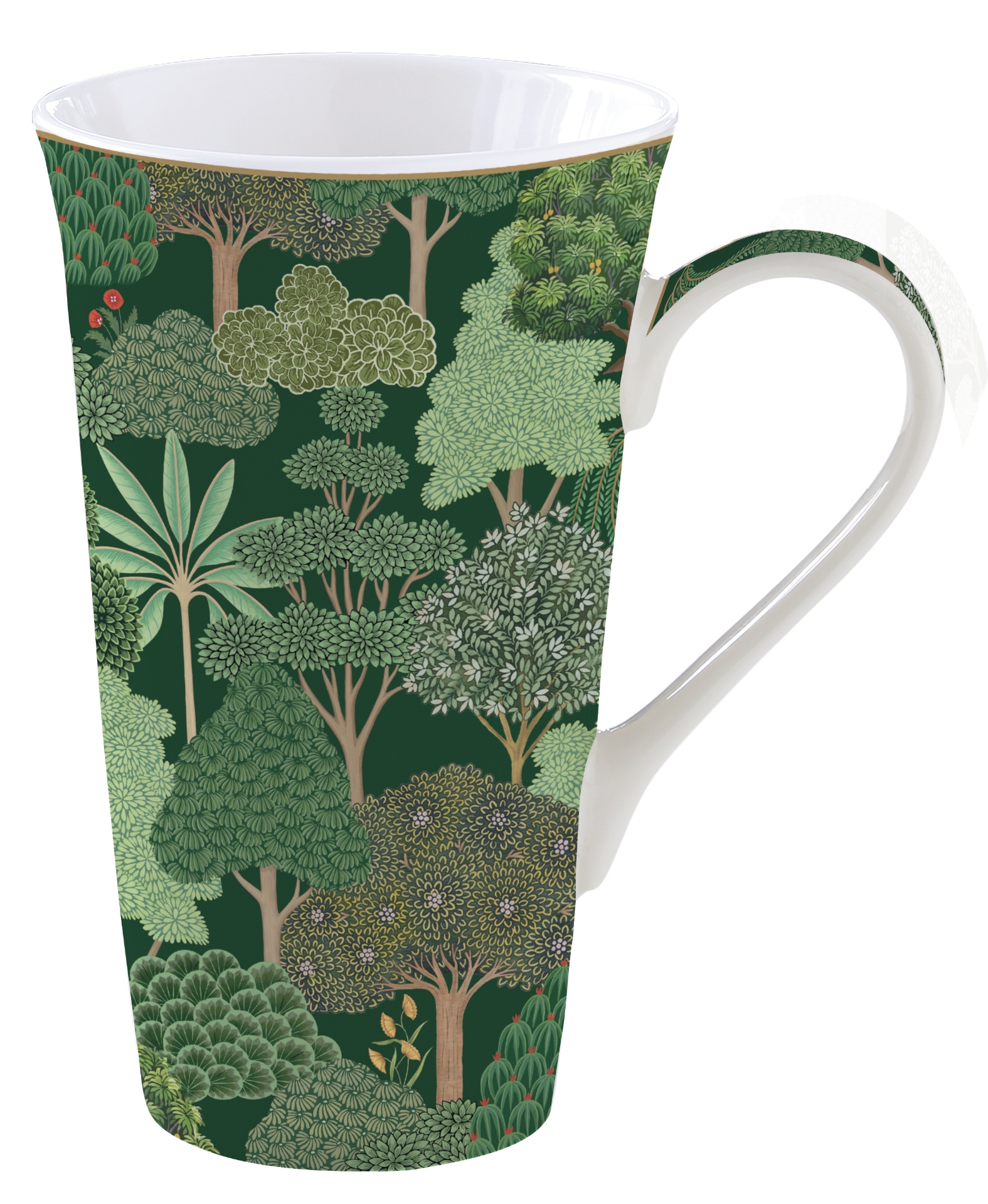 Coffret mug xxl en porcelaine 600 ml collection woodland - easylife