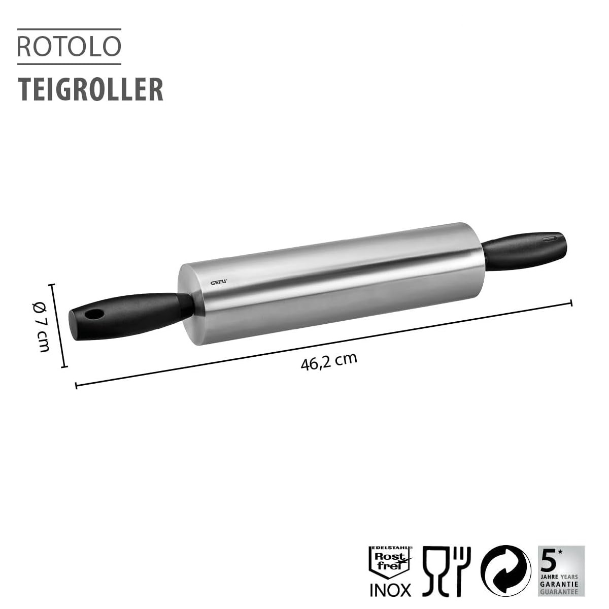 Rouleau à pâtisserie rotolo - gefu