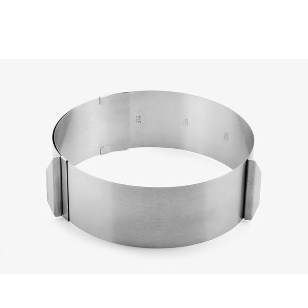 Cercle a patisserie en inox reglable hauteur 85 mm - weis